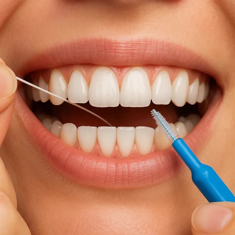 Food keeps getting stuck between my teeth. What should I do?